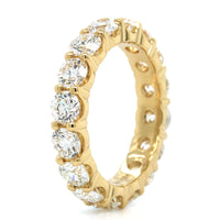 18K Yellow Gold Shared Prong Diamond Eternity Band