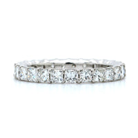 Platinum Radiant Cut Diamond Eternity Band