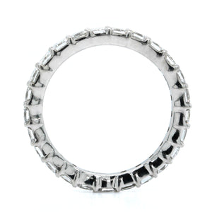 Platinum Radiant Cut Diamond Eternity Band