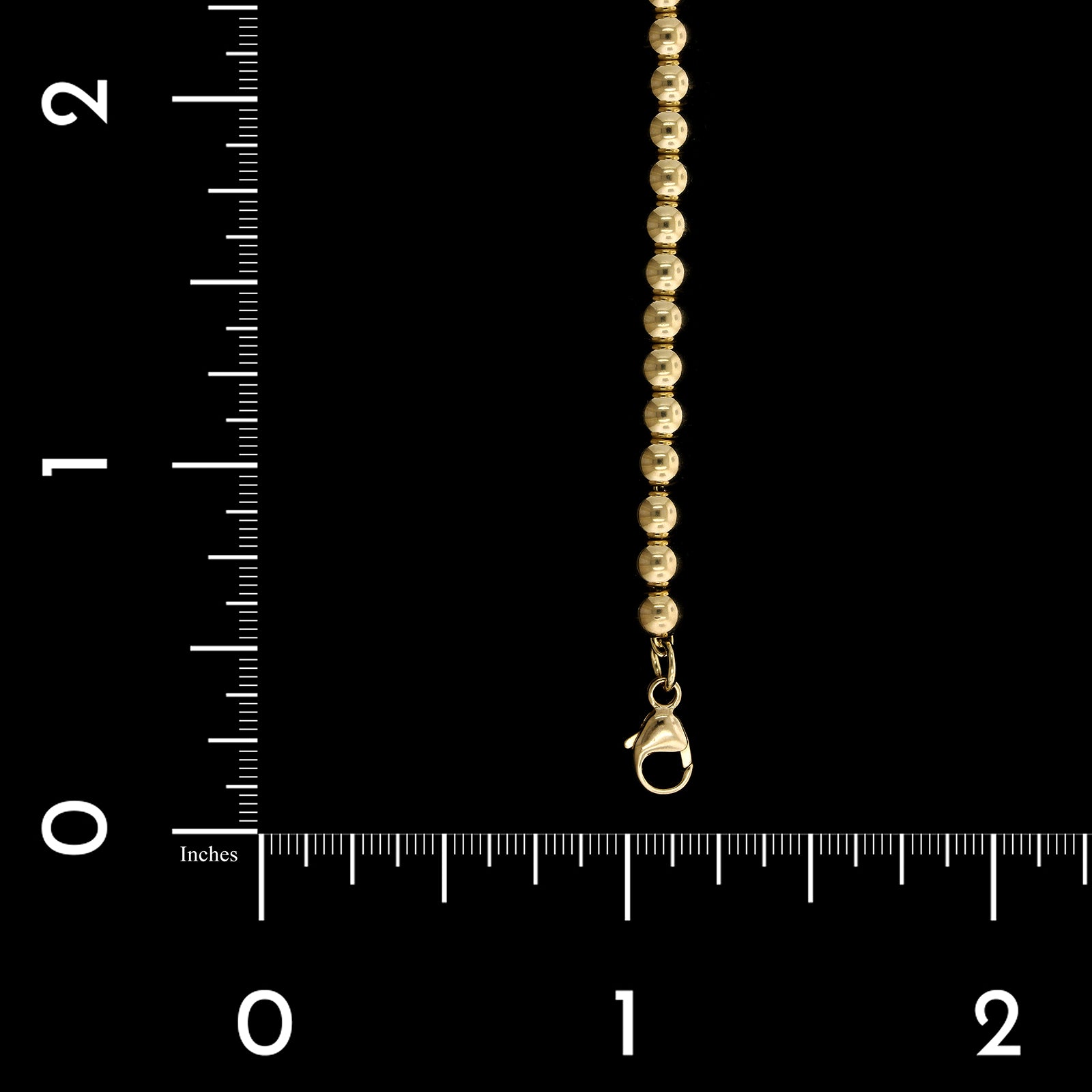 Tiffany & Co. 18K Yellow Gold Estate Heart Tag Return to Tiffany Bead Bracelet