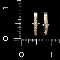 14K Yellow Gold Estate Diamond Earrings