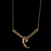 14K Yellow Gold Estate Diamond Necklace