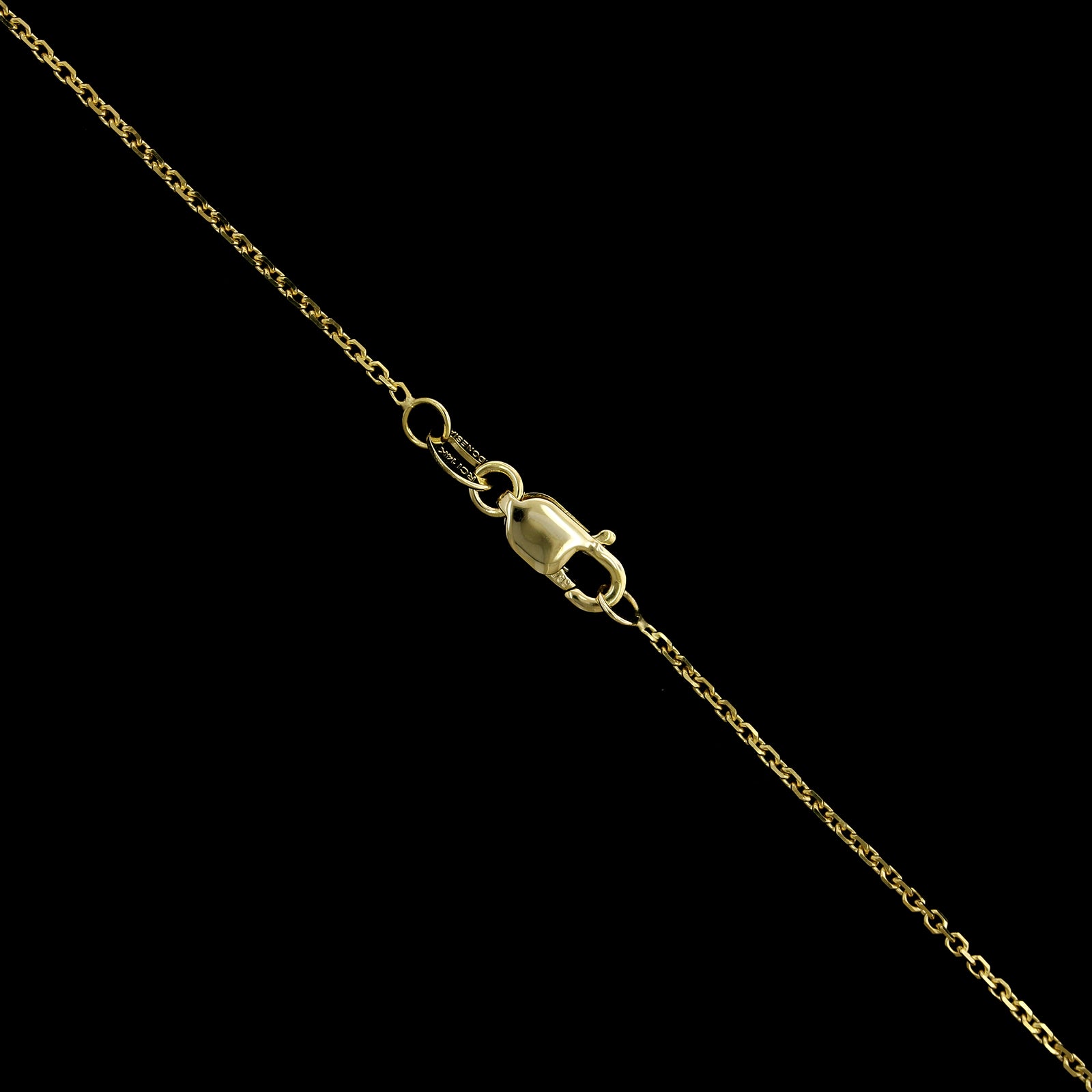 14K Yellow Gold Estate Diamond Necklace