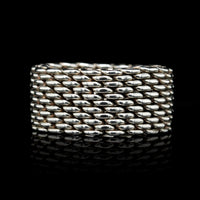 Tiffany & Co. Sterling Silver Estate Somerset Mesh Band