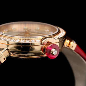 Bulgari 18K Rose Gold Estate Diamond 'Lucea' Wristwatch