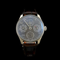 IWC 18K White Gold Estate Portugieser Perpetual Calendar Moonphase Wristwatch