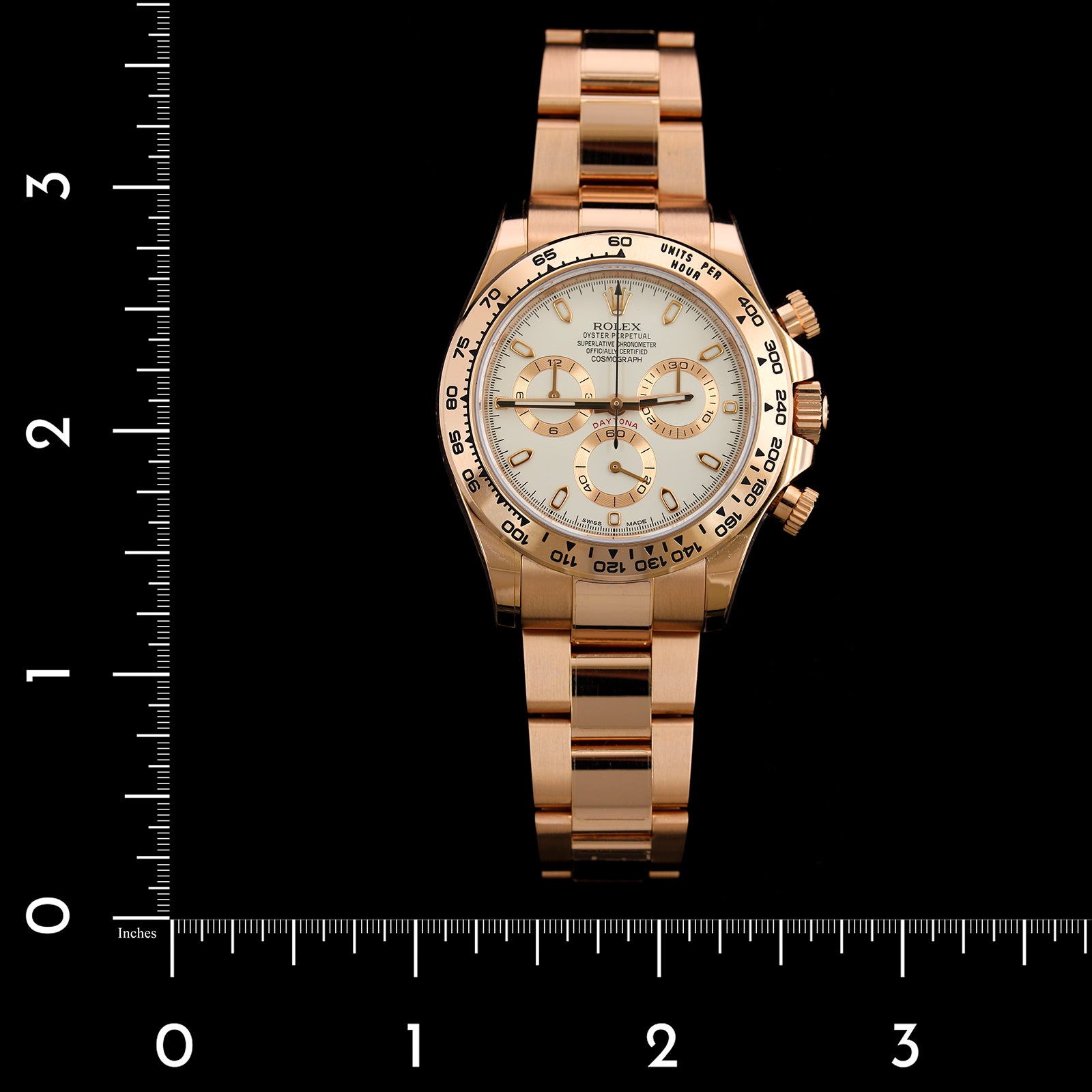 Rolex 18K Rose Gold Estate Daytona