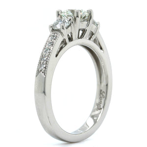 Platinum 3 Stone Diamond Engagement Ring