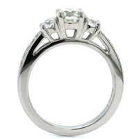 Platinum 3 Stone Diamond Engagement Ring