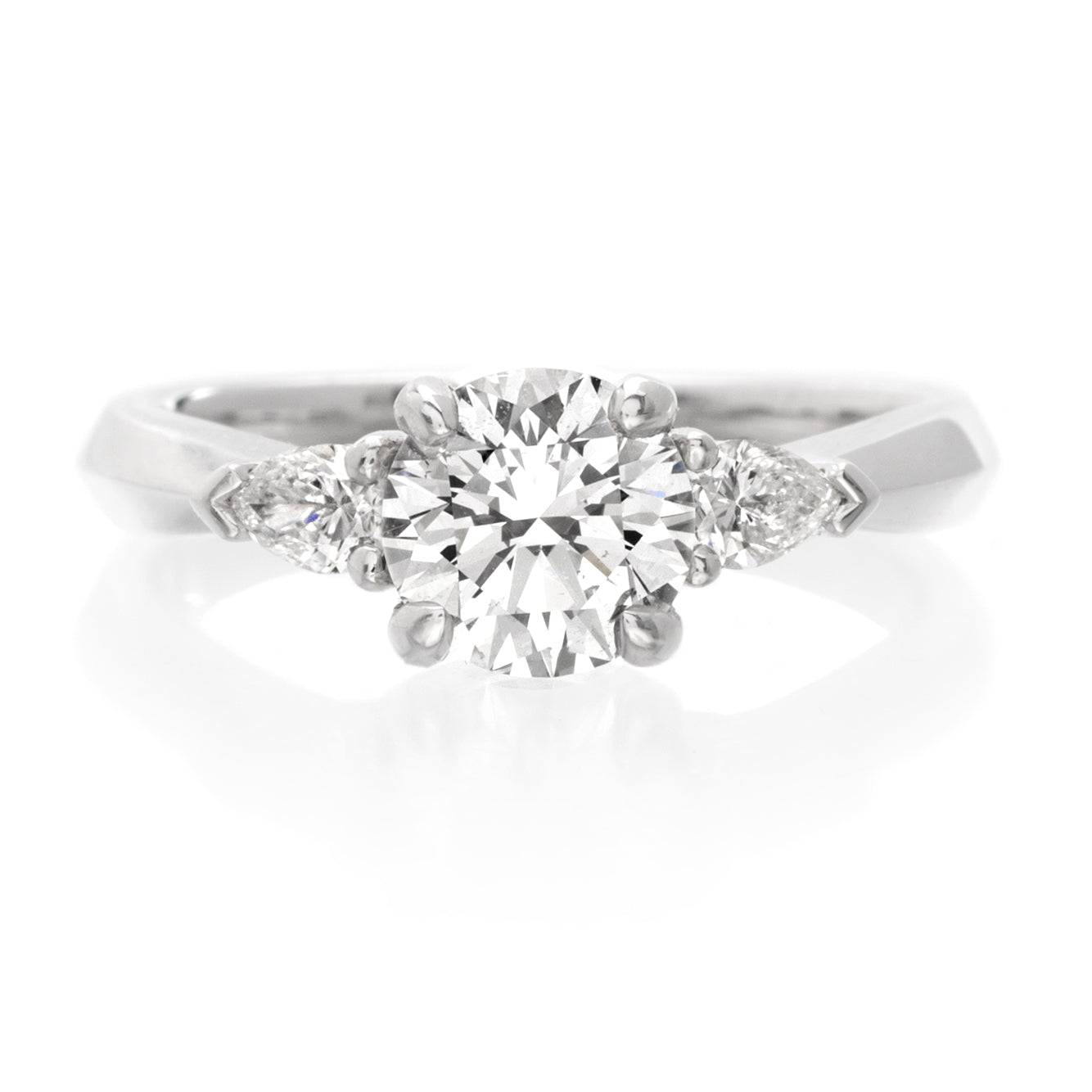Platinum Three-Stone Engagement Ring