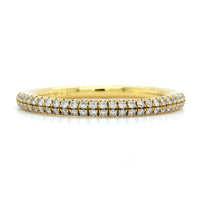 18K Yellow Gold Pave Wedding Band