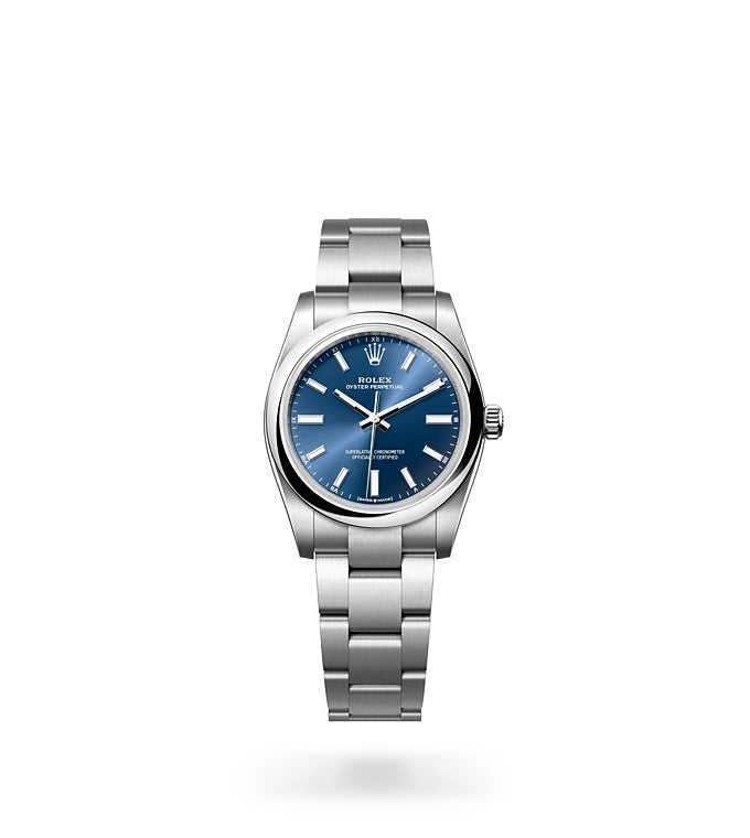Oyster Perpetual 34, Oyster, 34 mm, Oystersteel Front Facing
