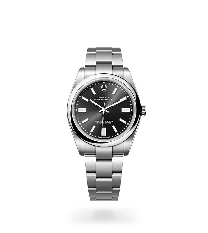 Oyster Perpetual 41, Oyster, 41 mm, Oystersteel Front Facing