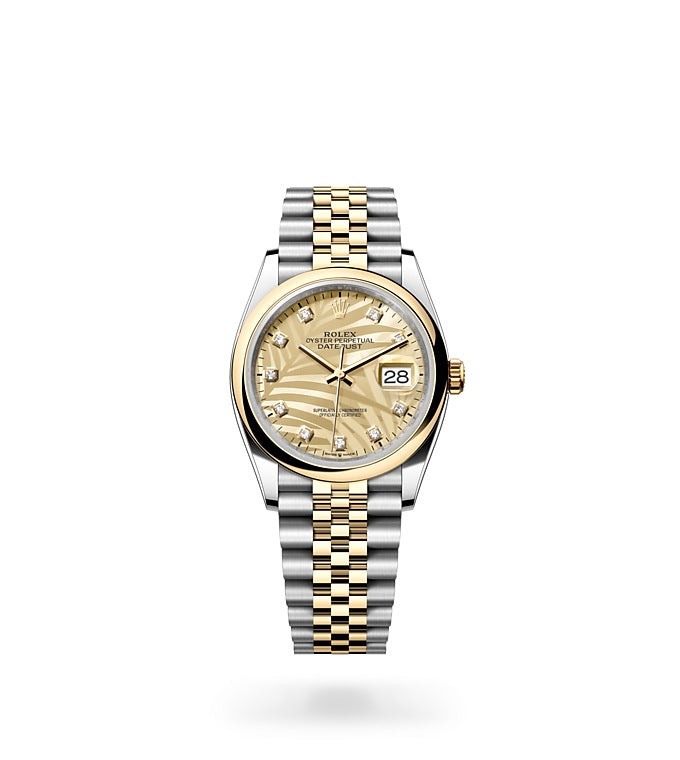 Datejust 36, Oyster, 36 mm, Oystersteel and yellow gold Front Facing