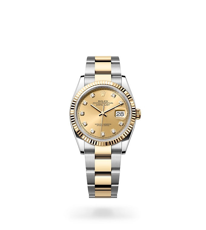 Datejust 36, Oyster, 36 mm, Oystersteel and yellow gold Front Facing