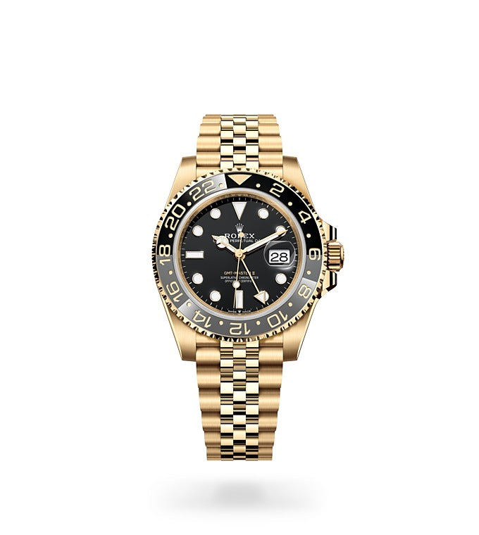 GMT-Master II, Oyster, 40 mm, yellow gold Front Facing
