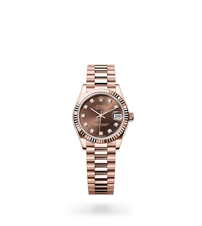 Datejust 31, Oyster, 31 mm, Everose gold Front Facing