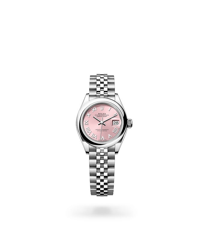 Lady-Datejust, Oyster, 28 mm, Oystersteel Front Facing