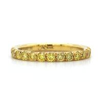 18K Yellow Gold Fancy Yellow Diamond Eternity Band