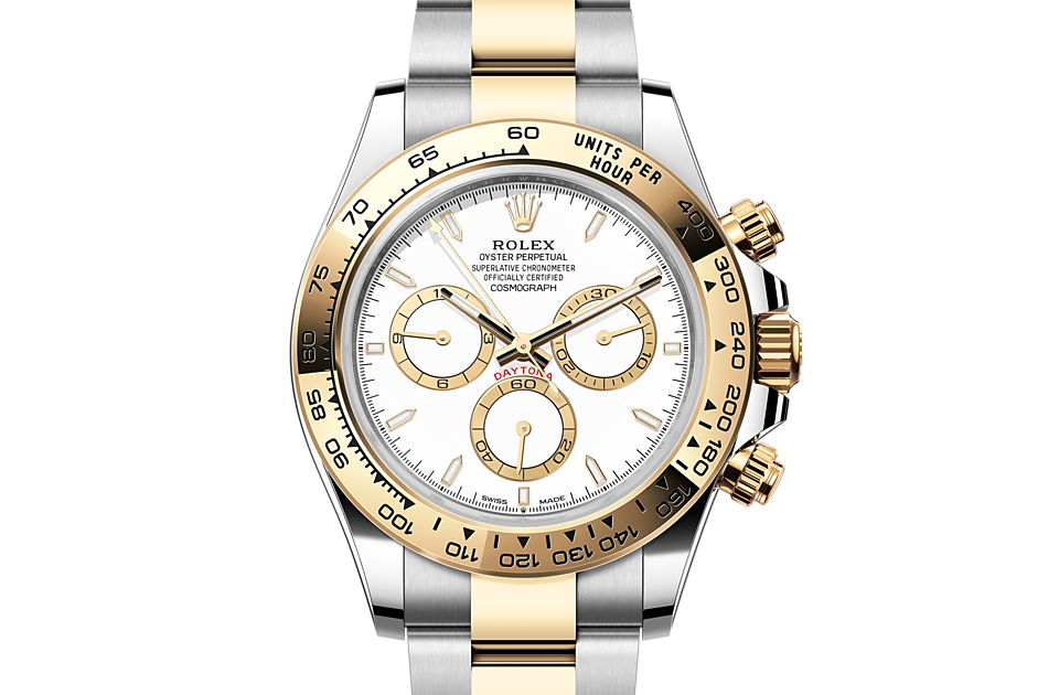 Cosmograph Daytona, Oyster, 40 mm, Oystersteel and yellow gold Front Facing