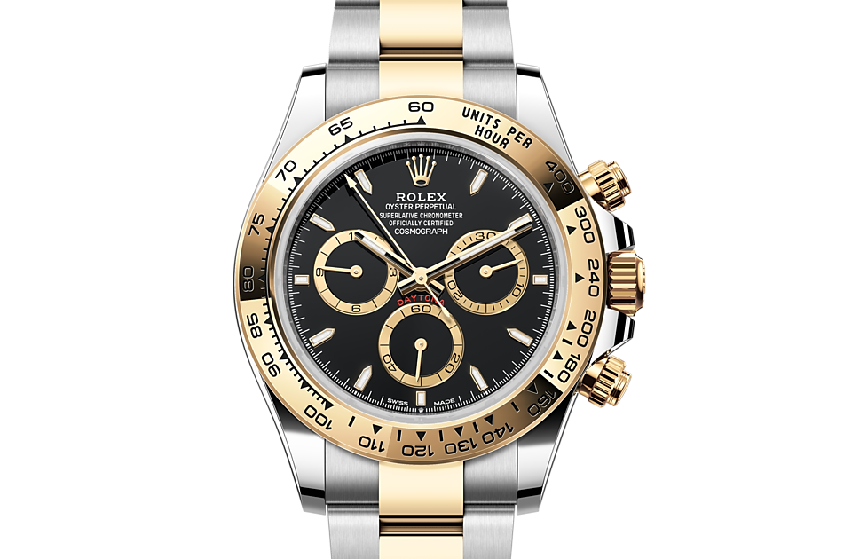 Cosmograph Daytona, Oyster, 40 mm, Oystersteel and yellow gold Front Facing