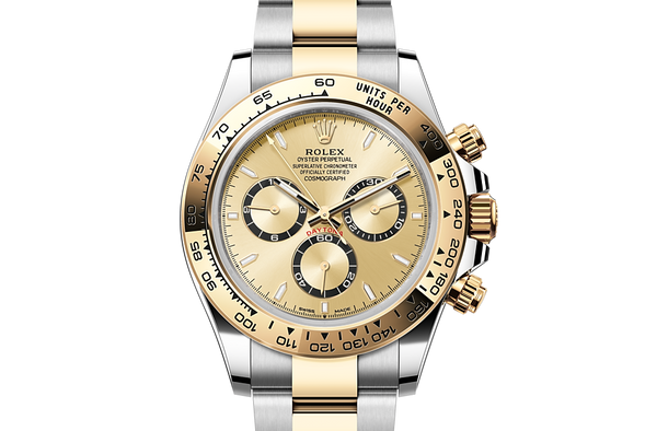 Cosmograph Daytona, Oyster, 40 mm, Oystersteel and yellow gold Front Facing