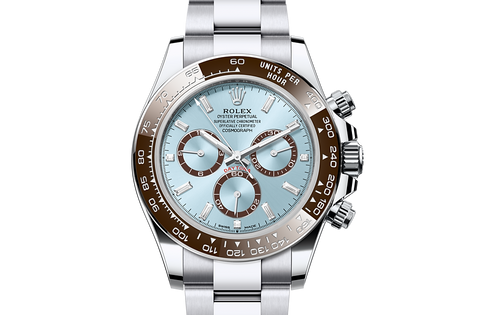 Cosmograph Daytona, Oyster, 40 mm, platinum Front Facing