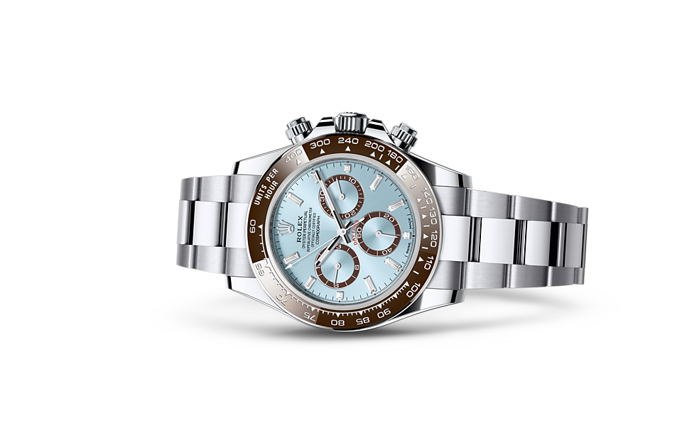 Cosmograph Daytona, Oyster, 40 mm, platinum Laying Down