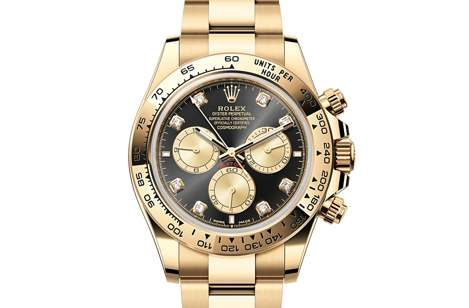 Cosmograph Daytona, Oyster, 40 mm, yellow gold Front Facing