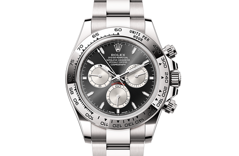 Cosmograph Daytona, Oyster, 40 mm, white gold Front Facing