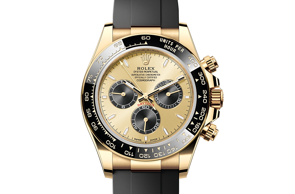 Cosmograph Daytona, Oyster, 40 mm, yellow gold Front Facing