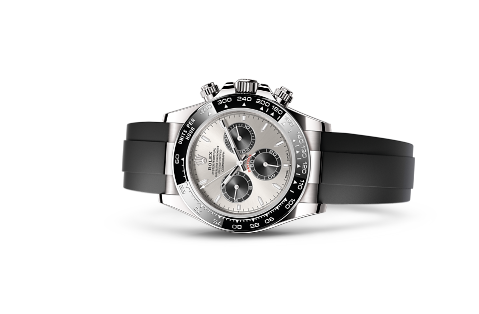 Cosmograph Daytona, Oyster, 40 mm, white gold Laying Down